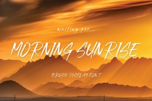 Morning Sunrise Brush Font Download