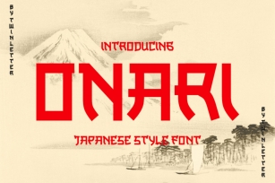 Onari Faux Japanese Font Font Download