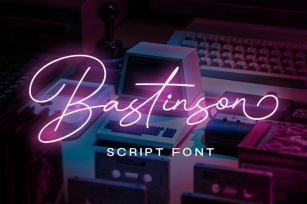 Bastinson - Monoline Script Font Font Download