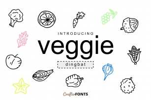 Veggie Doodle Dingbat Font Download