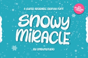 Snowy Miracle Adorable Display Font Font Download