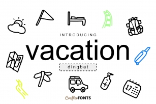 Vacation Dingbat Font Download
