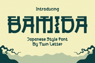 Bamida Faux Japanese Font Download