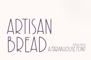 ARTISAN BREAD Farmhouse Font Font Download