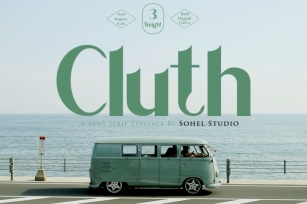 Cluth | Display Sans Serif Font Download
