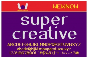 Super Creative Font Download