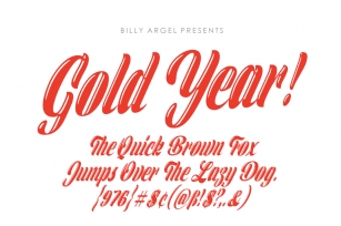 Gold Year Font Download