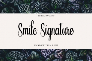 Smile Signature Font Download