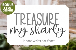 Treasure My Sharly - Handwritten Script Font Font Download