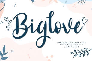 Biglove Font Download