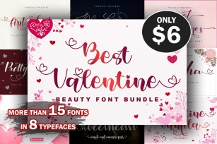 Best Valentine Beauty Bundle Font Download