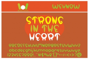 Strong in the Heart Font Download