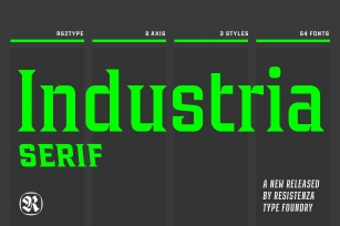 Industria Serif 54 Font Download