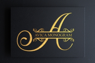 Avica Monogram Font Download