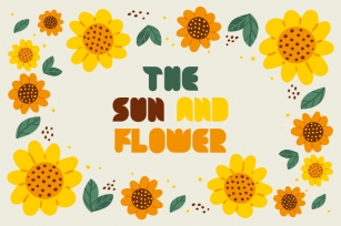 The Sun and Flower Font Download