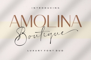 Amolina Boutique Duo Font Download