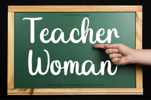 Teacher Woman Font Download