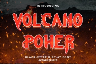 Volcano Power - Blackletter Display Font Font Download