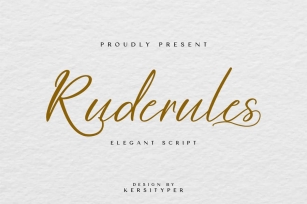 Ruderules Script Font Font Download