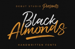 Black Almonds Handwritten Font Download