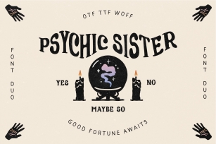 Psychic Sister Mystical Duo Font Download