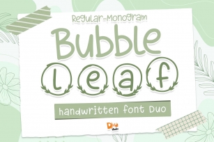Bubble Leaf Font Download