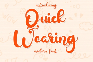 Quick Wearing Font Download