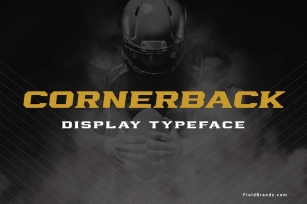 Cornerback Display Typeface Font Download