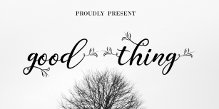 Good thing Font Download