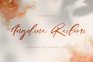Angelina Rachmi - Calligraphy Font Font Download