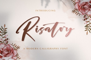 Risatry - Calligraphy Font Font Download
