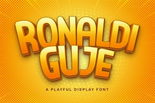 RONALDI GUJE - Display Sans Font Font Download