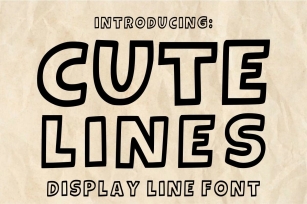 Cute Lines Font Download