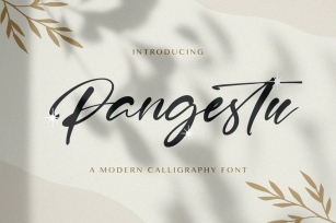 Pangestu - Calligraphy Font Font Download