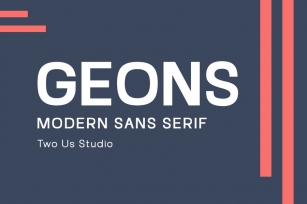 Geons - Modern Sans Serif Font Download