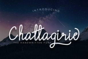 Chattagirie handwritten font Font Download