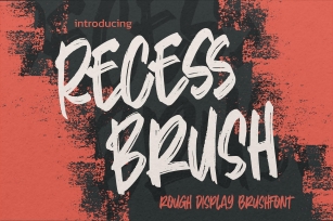 Recess Brush Font Download