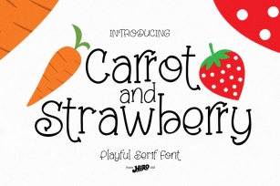 Carrot and Strawberry Playful Font Font Download