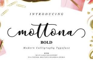 Mottona Bold Script Font Download