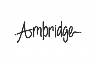 Ambridge Font Download