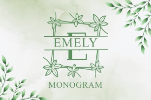 Emely Monogram Font Download