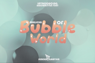Bubble World Font Download