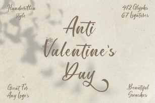 Anti Valentine's Day Font Download