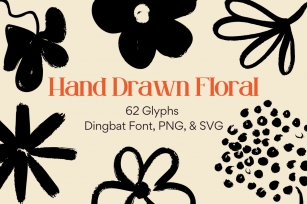 Hand Drawn Floral Font Download