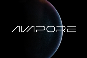 Avapore modern font Font Download