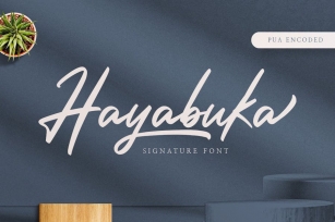 Hayabuka - Signature Font Font Download