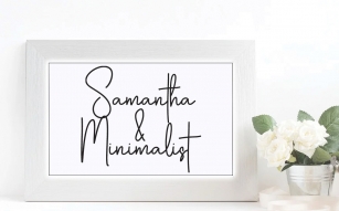 Samantha  Minimalist Font Download