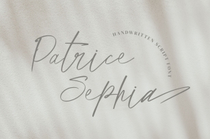 Patrice Sephia - Script Font Font Download