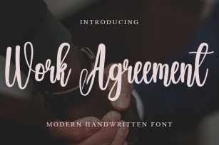 Work Agreement Font Download