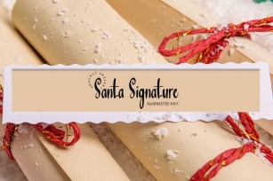 Santa's Signature Font Download